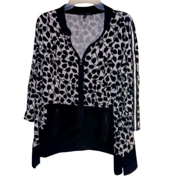 🌹PICADILLY CANADA ZIP UP BLOUSE - Picture 1 of 8